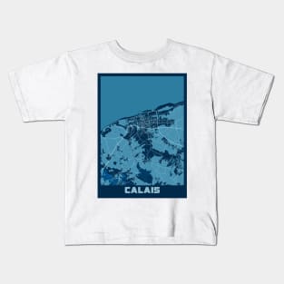 Calais - France Peace City Map Kids T-Shirt